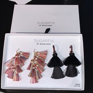 NWT SugarFix by BaubleBar Tassel Earring Set